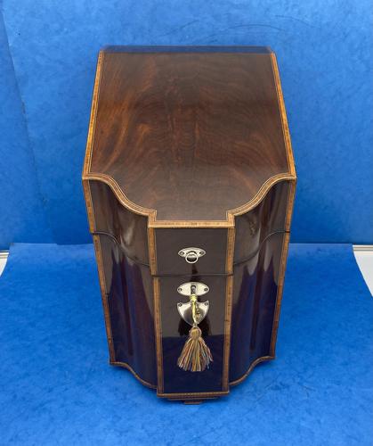 George III Mahogany Cutlery Box (1 of 12)