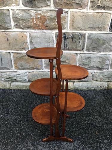 Antique Edwardian Inlaid Mahogany Stand (1 of 11)