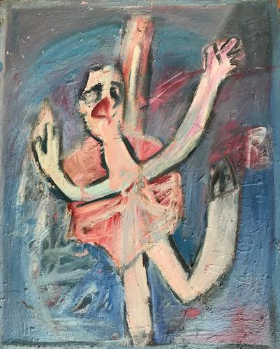 Original Oil on Board 'The Ballet dancer' by Doreen Heaton Potworowski c.1975 (1 of 1) Original Oil on Board 'The Ballet dancer' by Doreen Heaton Potworowski c.1975 (1 of 1)