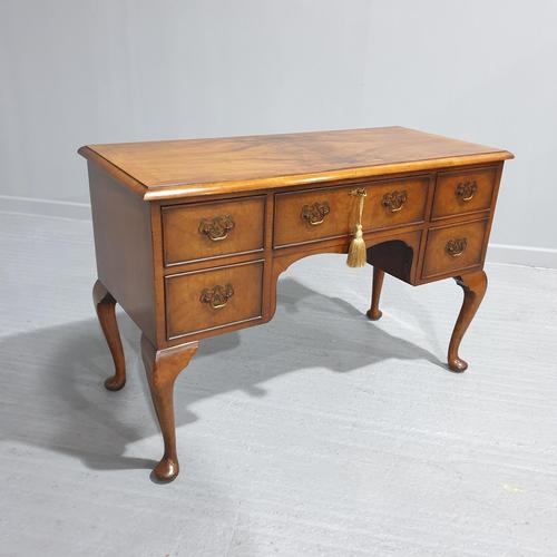 Burr Walnut Dressing Table or Desk (1 of 10)