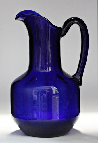 Edwardian Bristol Blue Water Jug (1 of 6) Edwardian Bristol Blue Water Jug (1 of 6)