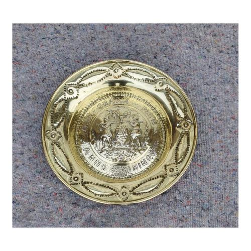 19th Century Nuremberg Brass Alms Dish (1 of 5)