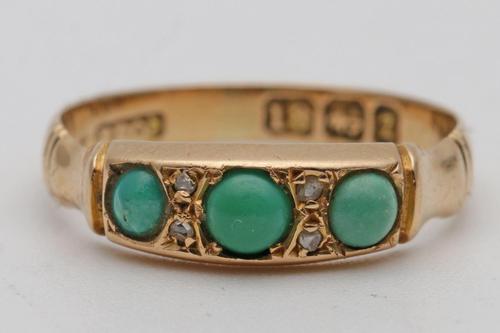 Victorian 18ct gold and turquoise ring (1 of 3) Victorian 18ct gold and turquoise ring (1 of 3)
