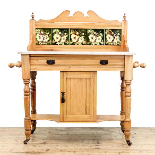 Antique Pine Washstand with Marble Top (1 of 10)