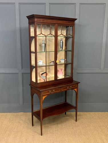 Inlaid Mahogany Display Cabinet by Shapland and Petter (1 of 21)