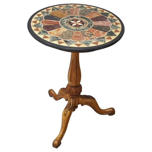 Italian Specimen Marble & Mahogany Table (1 of 12) Italian Specimen Marble & Mahogany Table (1 of 12)