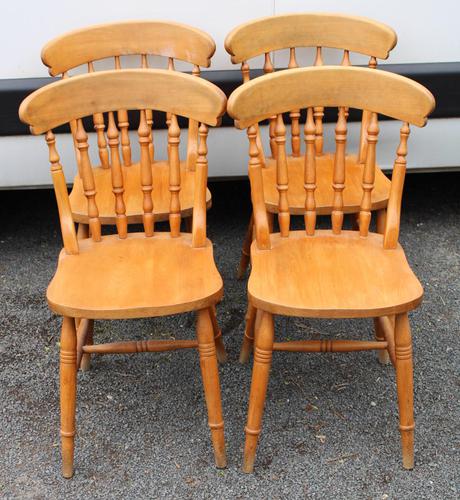 1960s Set 4 Beech Kitchen Chairs (1 of 3) 1960s Set 4 Beech Kitchen Chairs (1 of 3)