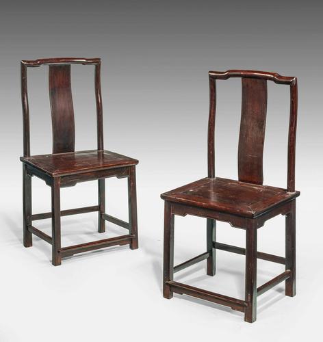 Pair of Early 19th Century Chinese Side Chairs (1 of 4) Pair of Early 19th Century Chinese Side Chairs (1 of 4)