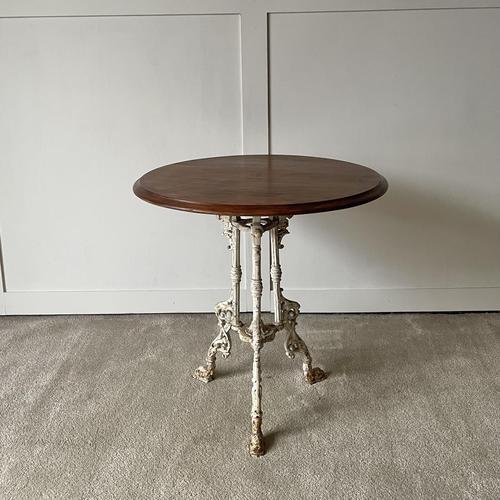 Victorian Cast Iron Cafe Garden Table (1 of 6) Victorian Cast Iron Cafe Garden Table (1 of 6)