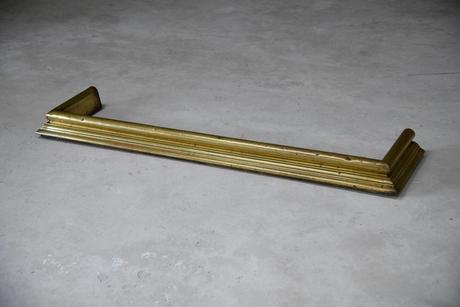 Antique Brass Fire Fender (1 of 12) Antique Brass Fire Fender (1 of 12)
