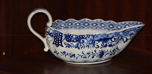 18th Century Derby Blue & White Chinoiserie Sauce Boat (1 of 12)