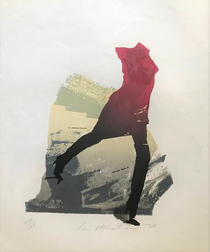 Original Lithograph 'Figure in High Heels' by Ivor Abrahams RA. 1935-2015 Signed, Dated 79 & Inscribed 100/100 (1 of 2) Original Lithograph 'Figure in High Heels' by Ivor Abrahams RA. 1935-2015 Signed, Dated 79 & Inscribed 100/100 (1 of 2)