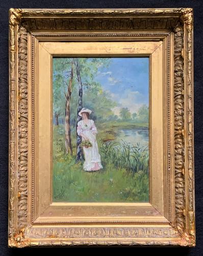 'R.M Stewart' Original Lovely 19thc Elegant Lady Oil Portrait Painting '1886' (1 of 11) 'R.M Stewart' Original Lovely 19thc Elegant Lady Oil Portrait Painting '1886' (1 of 11)