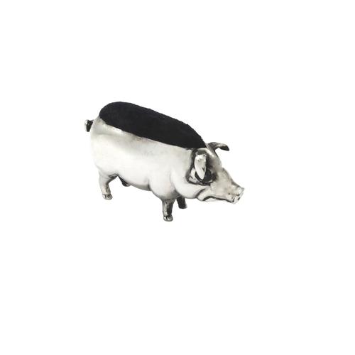 Antique Edwardian Sterling Silver Pig Pin Cushion 1906 (1 of 8) Antique Edwardian Sterling Silver Pig Pin Cushion 1906 (1 of 8)