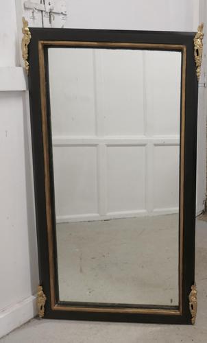 Large French Ebonised & Ormolu Wall Mirror (1 of 5)