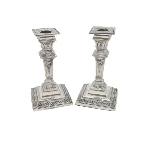 Pair of Antique Victorian Sterling Silver 6" Candlesticks 1893 (1 of 10) Pair of Antique Victorian Sterling Silver 6" Candlesticks 1893 (1 of 10)
