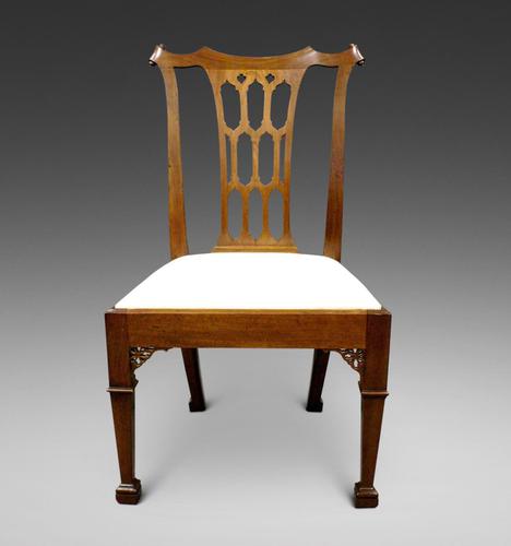 Chippendale Period Cuban Mahogany Side Chair (1 of 6)