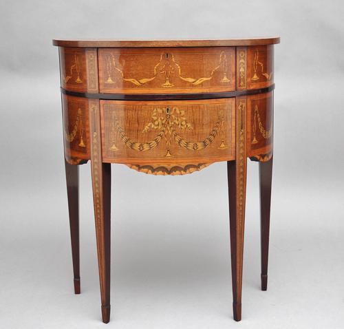 19th Century Mahogany Inlaid Side Table (1 of 11) 19th Century Mahogany Inlaid Side Table (1 of 11)