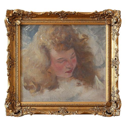 Hugo Ziegler, Study Of An Angel, Oil Painting (1 of 7) Hugo Ziegler, Study Of An Angel, Oil Painting (1 of 7)
