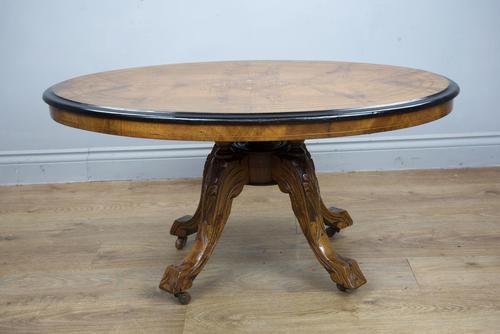 Victorian Walnut Inlaid Coffee Table (1 of 3)