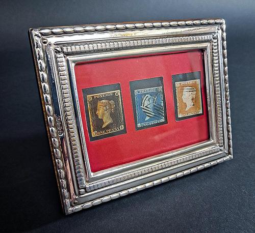 Penny Black and two other stamps framed (1 of 4) Penny Black and two other stamps framed (1 of 4)