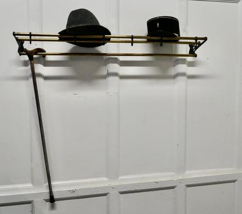 French Art Deco Hat & Coat Rack, Pullman Railway Train Style (1 of 7)