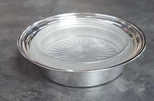 Sterling Silver & Frosted Glass Butter Dish (1 of 4) Sterling Silver & Frosted Glass Butter Dish (1 of 4)