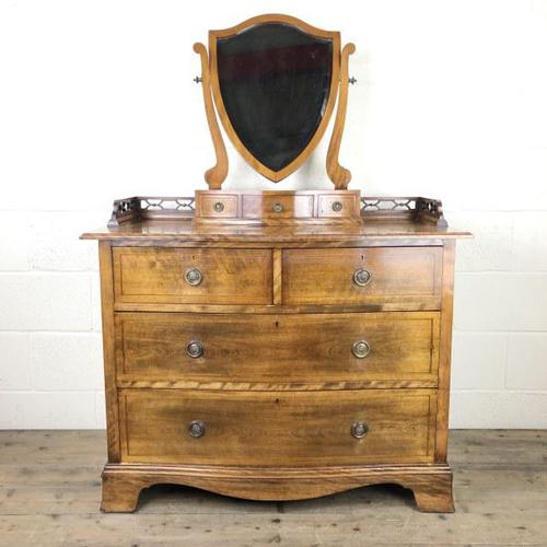 Edwardian Mahogany Serpentine Dressing Table Chest (1 of 9)