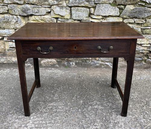 Antique Georgian Oak Side Table (1 of 14)