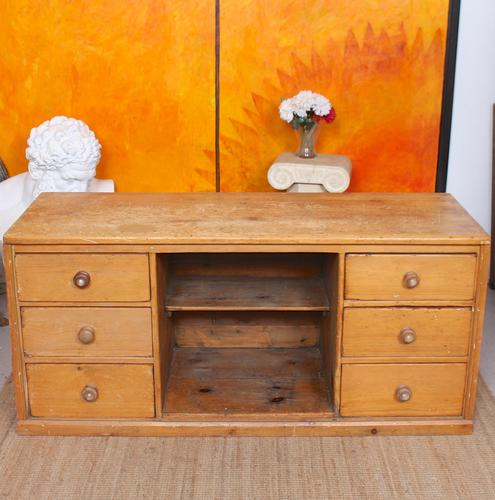 Pine Dresser Base Sideboard 19th Century Desk Country Victorian (1 of 8)