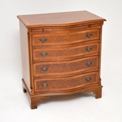 Antique Georgian Style Burr Walnut Chest of Drawers (1 of 10)