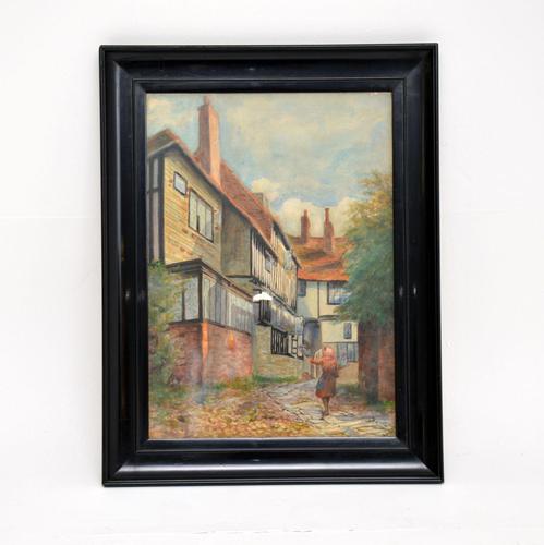 Antique Watercolour Painting of The Mermaid Inn, Rye by Annie L. Lee (1 of 10) Antique Watercolour Painting of The Mermaid Inn, Rye by Annie L. Lee (1 of 10)