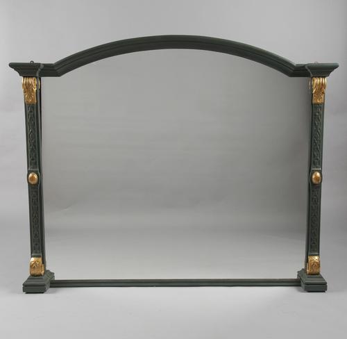 Large 19th Century English Victorian Painted & Gilt Overmantle Mirror (1 of 9) Large 19th Century English Victorian Painted & Gilt Overmantle Mirror (1 of 9)
