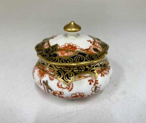 Antique Royal Crown Derby Ring Box & Cover c.1909 (1 of 6)