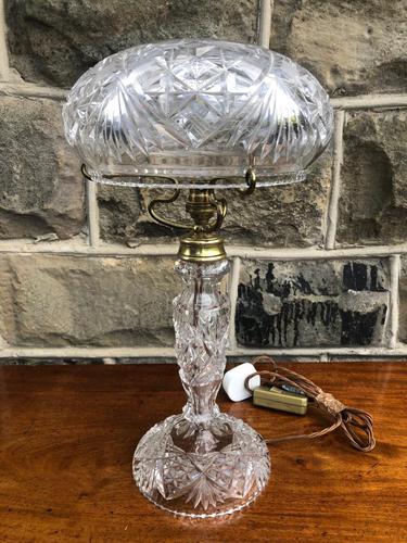 Quality Cut Glass Table Lamp (1 of 9) Quality Cut Glass Table Lamp (1 of 9)