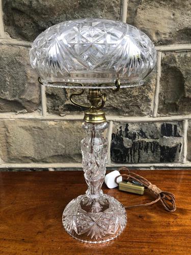 Quality Cut Glass Table Lamp (1 of 9)