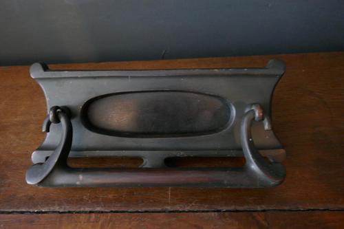 Large Victorian Art Nouveau Bronze Front Door Letter Box with Door Knocker (1 of 4) Large Victorian Art Nouveau Bronze Front Door Letter Box with Door Knocker (1 of 4)