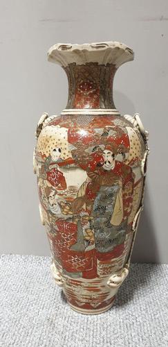 Huge Tube Work Satsuma Vase (1 of 7) Huge Tube Work Satsuma Vase (1 of 7)