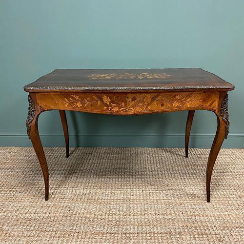 Stunning Large 19th Century Kingwood Antique Writing Table (1 of 8)