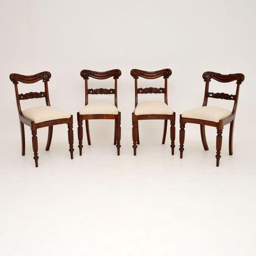 Set of 4 Antique William IV Mahogany Dining Chairs (1 of 10) Set of 4 Antique William IV Mahogany Dining Chairs (1 of 10)