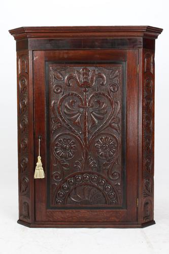 Victorian Gothic Revival Oak Corner Cupboard (1 of 13) Victorian Gothic Revival Oak Corner Cupboard (1 of 13)