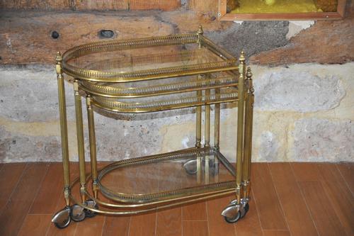 French Mid Century Nesting Brass Serving Drinks Trolleys (1 of 17) French Mid Century Nesting Brass Serving Drinks Trolleys (1 of 17)