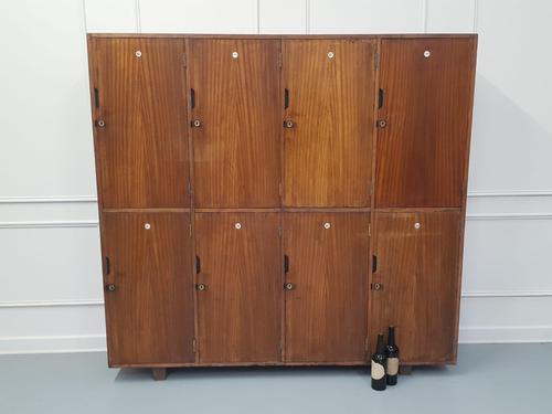 Vintage Wooden School Gym Lockers c.1950 (1 of 7)