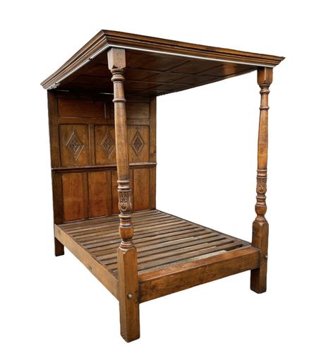 Antique Jacobean Style Carved Oak 4 Poster Bed (1 of 7) Antique Jacobean Style Carved Oak 4 Poster Bed (1 of 7)