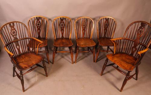 Set of 6 Kitchen Windsor Chairs Ash & Elm Thames Valley (1 of 21)