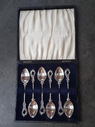 Cased Set of 6 Silver Teaspoons - 1901 (1 of 4)