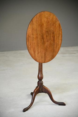 Mahogany Oval Tripod Table (1 of 12)