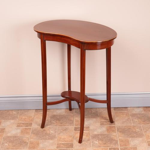 Edwardian Inlaid Mahogany Kidney Shape Occasional Table (1 of 15) Edwardian Inlaid Mahogany Kidney Shape Occasional Table (1 of 15)