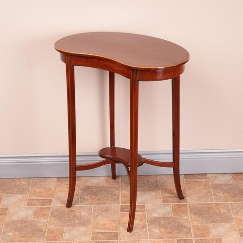 Edwardian Inlaid Mahogany Kidney Shape Occasional Table (1 of 15)