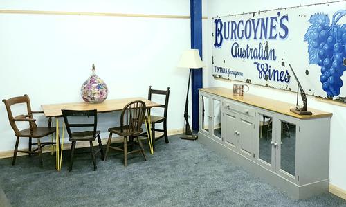 Rare Late Victorian Enamel Burgoynes Australian Wine Sign Extremely Large (1 of 10) Rare Late Victorian Enamel Burgoynes Australian Wine Sign Extremely Large (1 of 10)